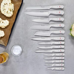 WÜSTHOF Gourmet White Twelve Piece Knife Block Set