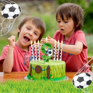 Photect 11 Pcs Soccer Birthday Candles Number 5-9 Candle Cake Topper Decor Soccer Themed Birthday Cake Decorations for Boys Girls Kids Party Supplies Decor (Number 9)