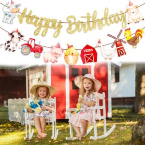 Farm Birthday Party Banners Farm Animal Party Banners Farm Theme Birthday Decorations Barnyard Birthday Party Hanging Decoration for Barn Party Farm Animal Baby Shower Supplies