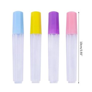 YUNLEI 4pcs Clear Plastic Embroidery Felting Sewing Container Pin Needle Storage Tubes Bottle Holder Knitting Needle For Case Box Needle Storage Box