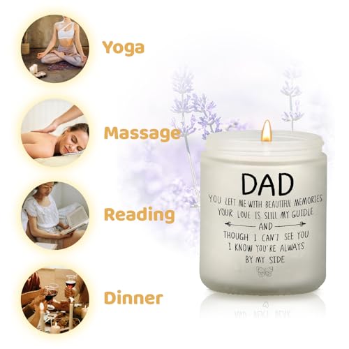 Memorial Gifts for Loss of Dad, Sympathy Candle Loss of Dad Gifts, Bereavement Gifts for Loss of Dad, Remembrance Gifts Condolence Gifts -7oz Lavender Scented Candle