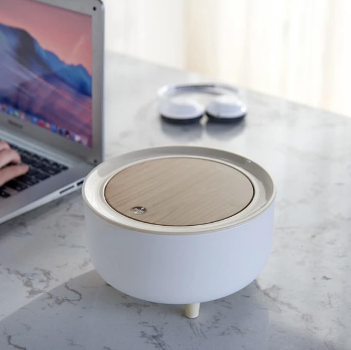 -Modern Mini Desktop Trashcan | Bedside Table Round Trashcan | Modern Simple Press Trashcan | Student Dormitory Bucket & Water Resistant | Cute Makeup Bin