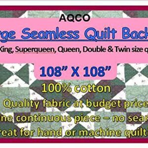 Generic Quilt Backing, Large, Seamless, Navy Blue, from AQCO - C44395-209, 108""x108"", 18466-A02