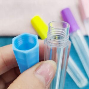 YUNLEI 4pcs Clear Plastic Embroidery Felting Sewing Container Pin Needle Storage Tubes Bottle Holder Knitting Needle For Case Box Needle Storage Box