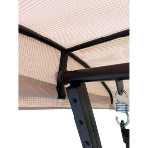 Garden Winds Custom Fit Replacement Canopy Top Cover Compatible with The GT GCS00229C Wicker Swing Large - Upgraded Performance RipLock 350 Fabric - 76" L X 46" W