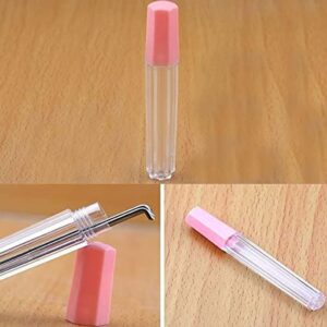 YUNLEI 4pcs Clear Plastic Embroidery Felting Sewing Container Pin Needle Storage Tubes Bottle Holder Knitting Needle For Case Box Needle Storage Box