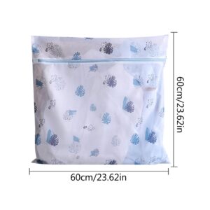 WOGCHANEI Mesh Wash Bags Laundry Bag with Zipper Protect Your Delicates Laundry Bag for Delicates Clean Wash in the Washing Machine and Evenly Dry Process in the Dryer (X-Large, Oblong)