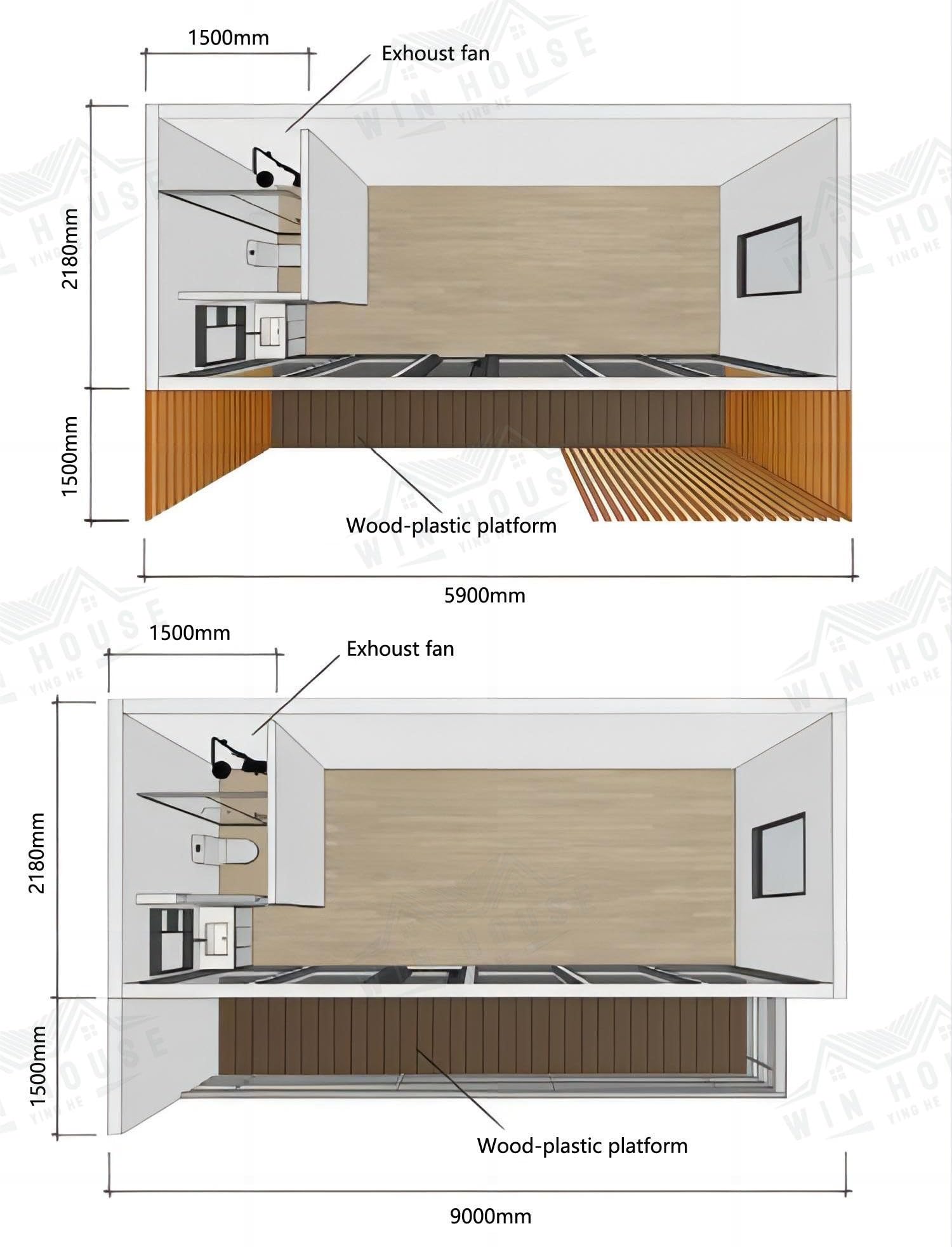 Prefabricated Home on Wheels, Portable 20ft House for Camping, Traveling, Backpacking, and Fishing. Fully Furnished Kitchen and Bathroom!