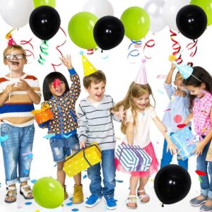 Lime Green Black Balloon Garland Kit - Lime Green Black Balloons White Balloons Video Gaming Birthday Party for Soccer Gamer Birthday Baby Shower Graduation Wedding Halloween Party Decorations