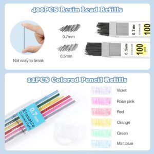 MoKo 60Pcs Aesthetic School Supplies with Cute Pencil Case,12 Pastel Highlighters,5 Black Ink Gel Pens,6 Mechanical Pencil Set 0.5 & 0.7 mm for Students Stationary College Essentials