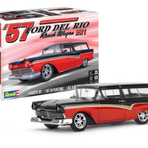 Revell 14548 '57 Ford Del Rio Ranch Wagon 2'N1 1:25 Scale 197-Piece Skill Level 5 Model Building Kit