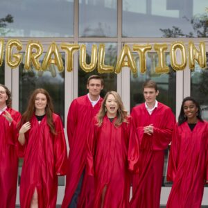 Endea Group Congratulations Banner Balloons 13 Inch Letters - Inflatable Foil Mylar - Celebrate for Graduations, Anniversaries, Weddings, Retirements 15pcs in Set (Gold)