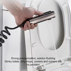 Bidet Toilet Sprayer Set Hexagonal High Standard Bathroom Thickened Companion Fully Automatic Hose Hose ExplosionProof Attachment Spraying Machine for Spritzer Gray Grey Spray