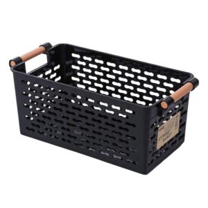 generic 1pcs hollow out storage basket,portable cosmetic storage organizer snack finishing box cosmetic container for home(black), am0xeb0jxuwus