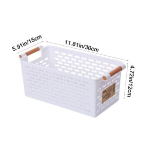 Generic 1PCS Hollow Out Storage Basket,Portable Cosmetic Storage Organizer Snack Finishing Box Cosmetic Container for Home(Black), AM0XEB0JXUWUS