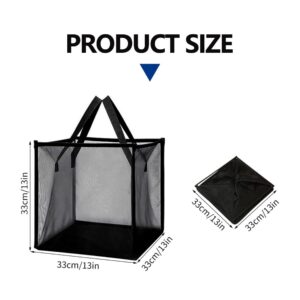 Foldable Laundry Hamper, Portable Mesh Laundry Basket with Handles, Collapsible Washing Laundry Bin Organizer for Storage Clothes Toys In Bedroom Bathroom