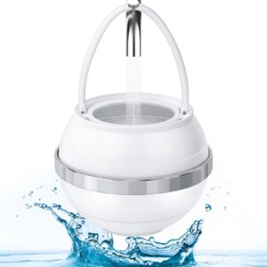 aismiho 10 stage bath ball filter, tub filter for bathtub water filter removes hundreds of contaminants for softer, smoother skin | 3000 gallons of filtration