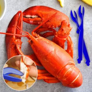 6Pcs Blue Crab Leg Cracker Seafood Crackers and Tools for Crab Claw Picks Crawfish Shellfish Crayfish Prawn Shrimp Crab Legs Utensils Lobster Crackers Crab Tools for Eating