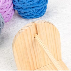 QRZLP Spools Thread Rack, Wooden Ribbon Storage Rack Sewing Yarn Roll Holder Mesh Crochet Thread Rack for Embroidery Quilting and Sewing Threads.