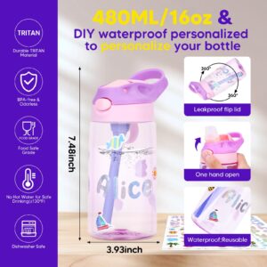 JYPS Lunch Box for Girls-Insulated Lunch Bag,Kids Bento Box with 6 Compartment,Water Bottle,Ice Pack,Salad Container,Perfect Lunch Container for Kids and Toddlers Back to School Age 7-15(Purple M)