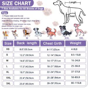 Uadonile Dog Surgery Recovery Suit, Surgical Recovery Suit for Dog Male Female, Spay Neuter Dog Recovery Suit, Cone Alternative Dog Surgical Onesie Purple, Medium