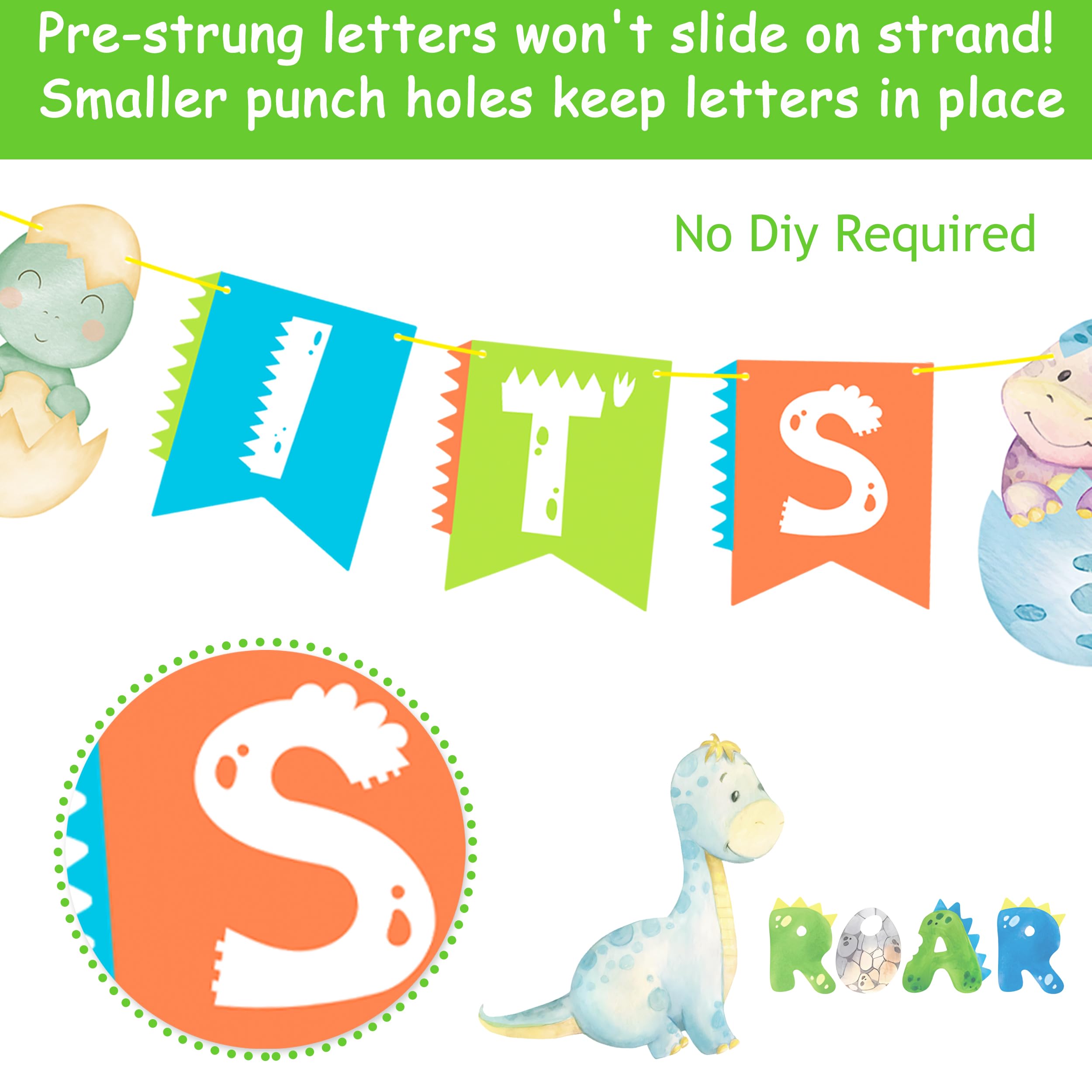 Dinosaur Baby Shower Banners Dinosaur Theme IT'S A BOY Banners Dinosaur Hatching Soon Baby Shower Decorations for Rawr It's A Boy Party Dino Baby Shower Party Supplies