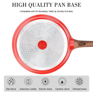 Vermonga Nonstick Frying Pan Skillet, 11-inch Non Stick Granite Fry Pan Egg Pan Omelet Pans Compatible with All Stovetops (Gas, Electric & Induction)