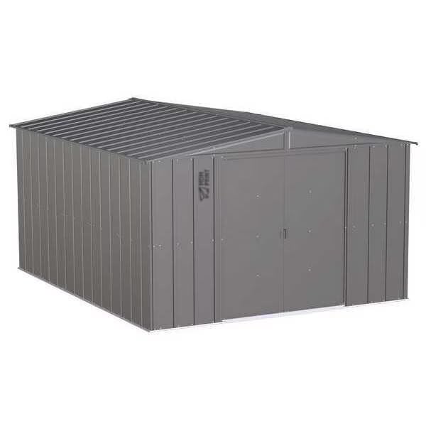 MDMprint 10x12 Classic Steel Storage Shed, Charcoal, CLG1012CC-A