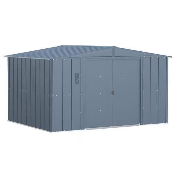 MDMprint 10x8 Classic Steel Storage Shed, Blue Grey, CLG108BG-A