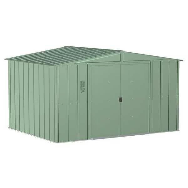 MDMprint 10x8 Classic Steel Storage Shed, Sage Green, CLG108SG-A