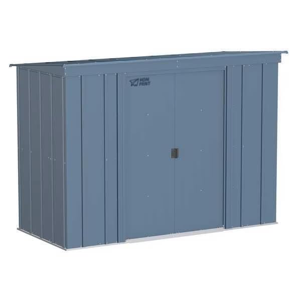 MDMprint 8x4 Steel Storage Shed, Blue Grey, CLP84BG-A