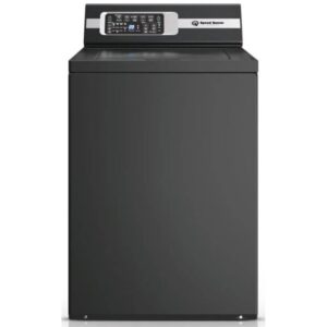 speed queen ada 3.2 cu. ft. ultra-quiet top load washer in matte black