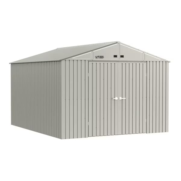 MDMprint Steel Storage Shed, 10x12, Cool Grey, EG1012CG-A