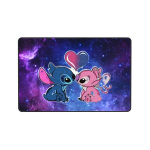 REOTTO Large Anime Rug Little Blue Monster Rug for Stitch Rug, Non-Slip Bathroom Rugs, Kitchen Rugs Velvet Carpet Floor Mat Rugs for Bedroom (Little Blue Monster 3, 36""x24""), REOTTO123