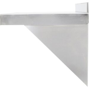 Mix.Home 12" x 96" Wall Mount Shelf, Premium Stainless Steel Solid Wall Shelf - Durable, Rust-Resistant Storage Solution for Kitchen, Garage, or Commercial Spaces