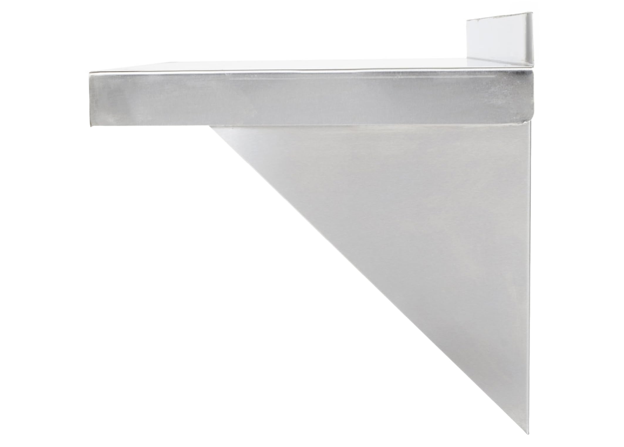 Mix.Home 12" x 96" Wall Mount Shelf, Premium Stainless Steel Solid Wall Shelf - Durable, Rust-Resistant Storage Solution for Kitchen, Garage, or Commercial Spaces