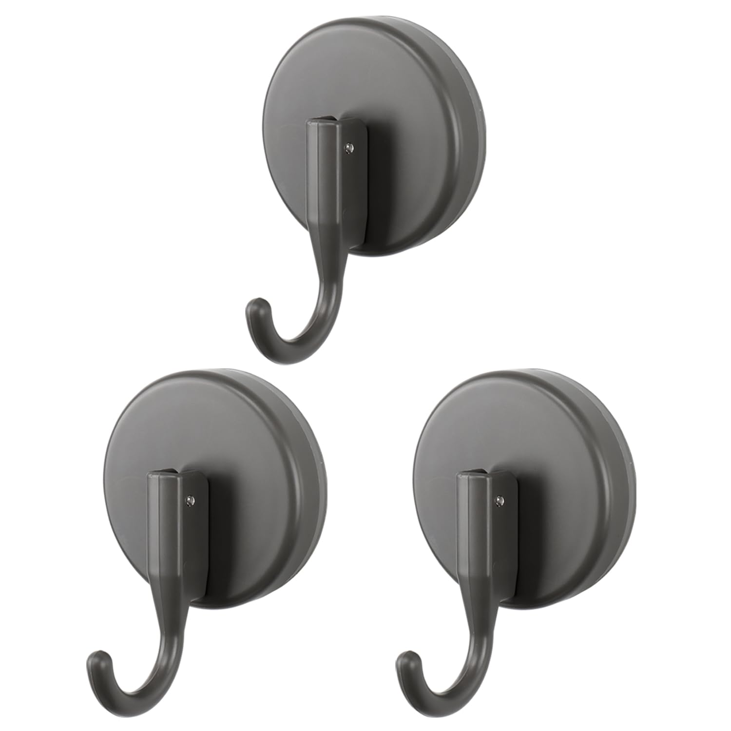 Vanloory Suction Cup Hook for Shower, Heavy Duty Shower Hook Removable Suction Cup Hanger for Wall/Window/Glass/Mirror/Tile, Hang up to 18LB Waterproof Robe and Towel Hook for Bathroom (Grey, 3 Pack)