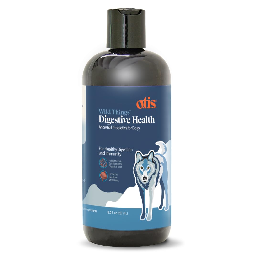 OTIS Digestive Health for Dogs | Ancestral and Heritage Probiotics - Intestinal Gut Health Support with DHA and EPA | Healthy Dog Supplements | 8 fl oz