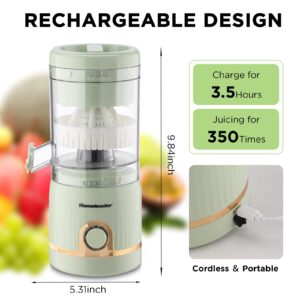 Homeleader Electric Juicer Rechargeable, Citrus Juicer Machines with USB, Portable Orange Juice Squeezer, Premium Juicer for Lemon, Tomato, Grape, Watermelon