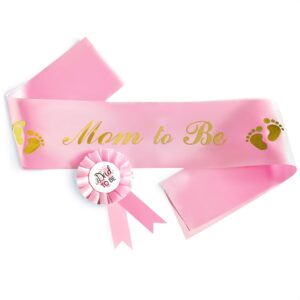 pink baby shower decorations mom to be sash baby shower - baby girl gender reveal sash pink girl baby shower mom sash for baby shower decorations for girl- baby girl pink baby shower sash daddy to be badge