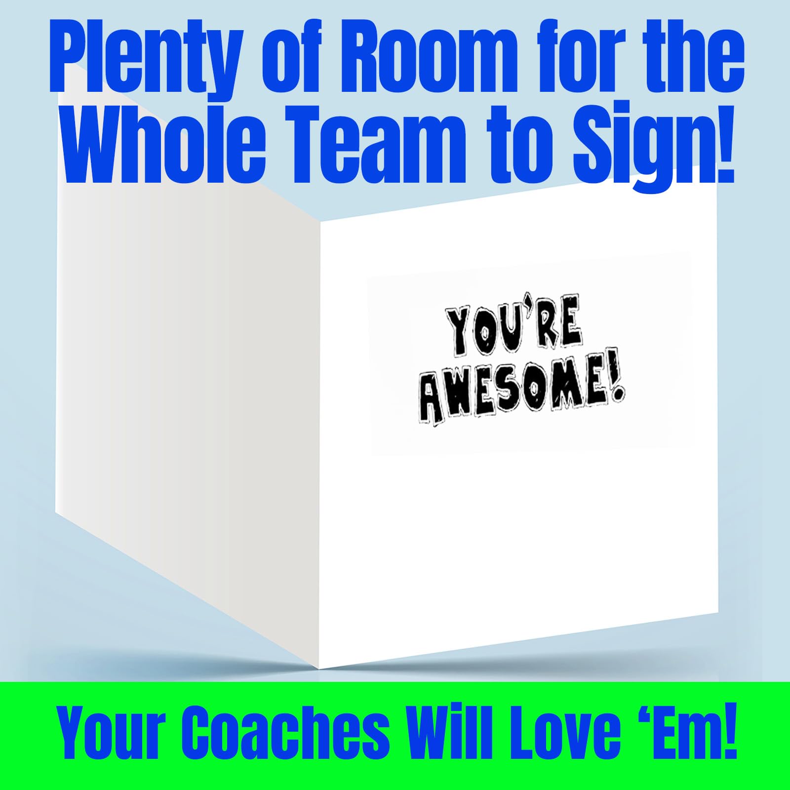 3-Pack All Star Volleyball Coach 3-Pack (5x7) Greeting Thank You Cards Set Awesome for Volleyball Players, Teams, Coaches, Family and Fans - Your Coaches Will Love 'Em!