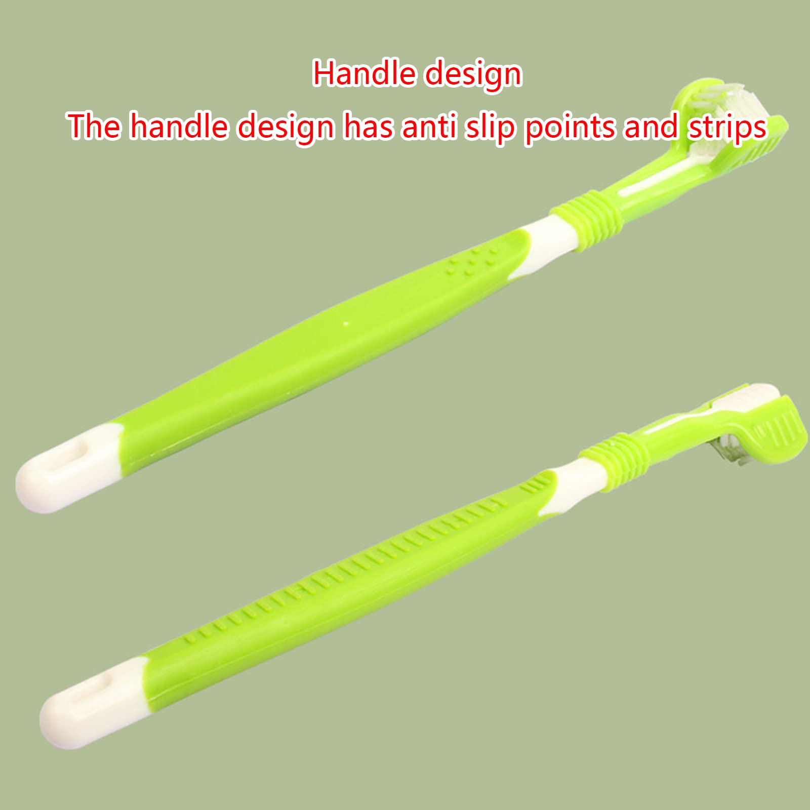 Tqyijhy Multi-Type Can Choose Pet Toothbrush Brush Addition Bad Breath Teeth Care Dogs Cleaning Mouth Care Tools Pet Toothbrushes for Dogs Pet Toothbrush Soft Pet Toothbrush with Double-Head