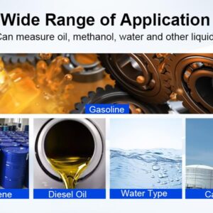 3 inch Turbine Flow Meter,Fuel Flow Meter with LCD Display,Flow Meter ±1% Accuracy for Measure Diesel Kerosene and Water Flows