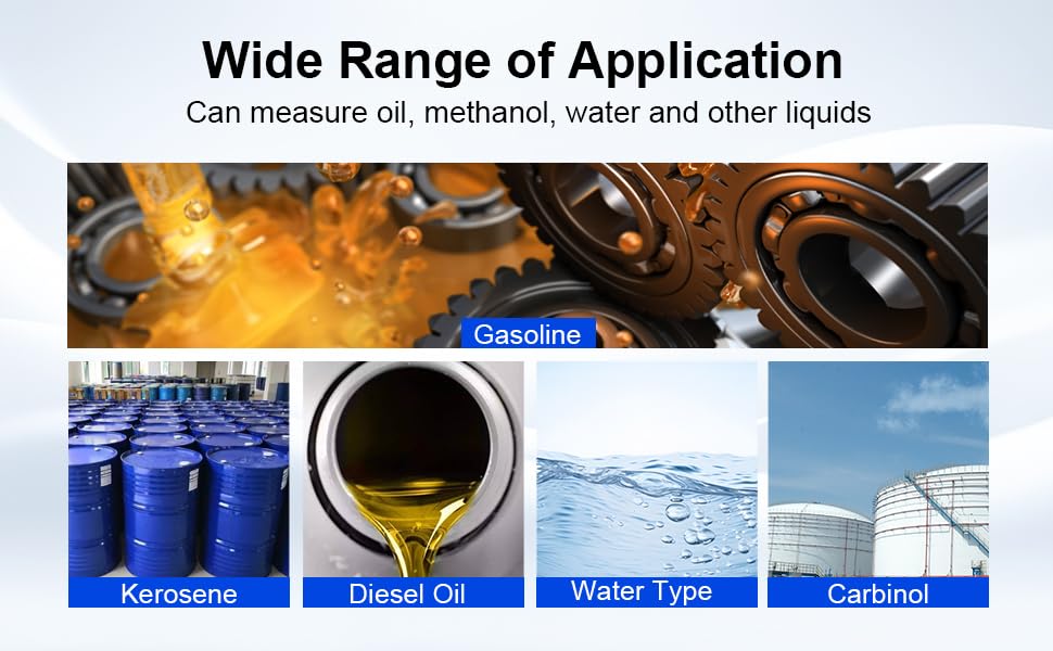 3 inch Turbine Flow Meter,Fuel Flow Meter with LCD Display,Flow Meter ±1% Accuracy for Measure Diesel Kerosene and Water Flows