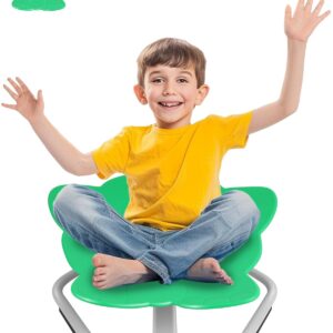 FAHKNS Autism Sensory Spinning Chair, Green Elephant Kids Swivel Chair, Sit and Spin Sensory Chair for Toddlers Overcoming Social Phobia Non-Slip Metal Base