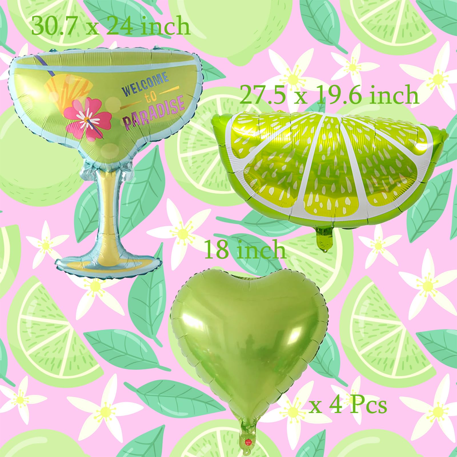 12Pcs Margs and Matrimony Bachelorette Balloons, Lime Diamond Ring Margarita Glass Balloons for Margarita Matrimony Bachelorette Party Wedding Mexican Fiesta Bridal Shower Decorations Supplies