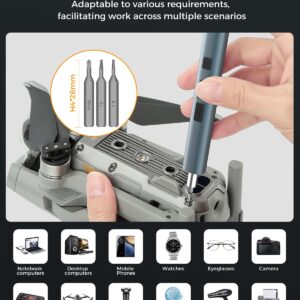 Kingsdun Mini Electric Screwdriver Set, 57-in-1 Small Power Precision Screwdriver Set with 48 Magnetic Bits, Cordless Screwdriver Rechargeable Torque Repair Tool Kit for Phone Watch Camera Laptop