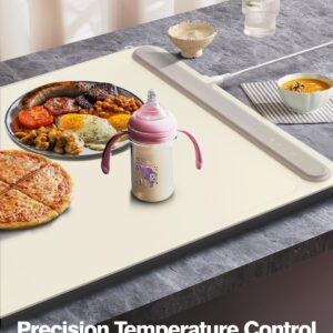 iTRUSOU Electric Warming Tray - Full Surface Heating,Rollable & Portable,Premium Silicone Nano-Material,3 Temperature Settings,Auto Shut-Off -Versatile Food Warmer for Gatherings,Parties,Everyday Use