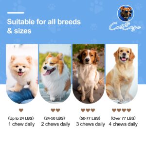 ColEaze Calming Chews for Dogs - 120 Count 342g Dog Calming Chew Manage Stress and Promote Relaxation for All Breeds & Sizes