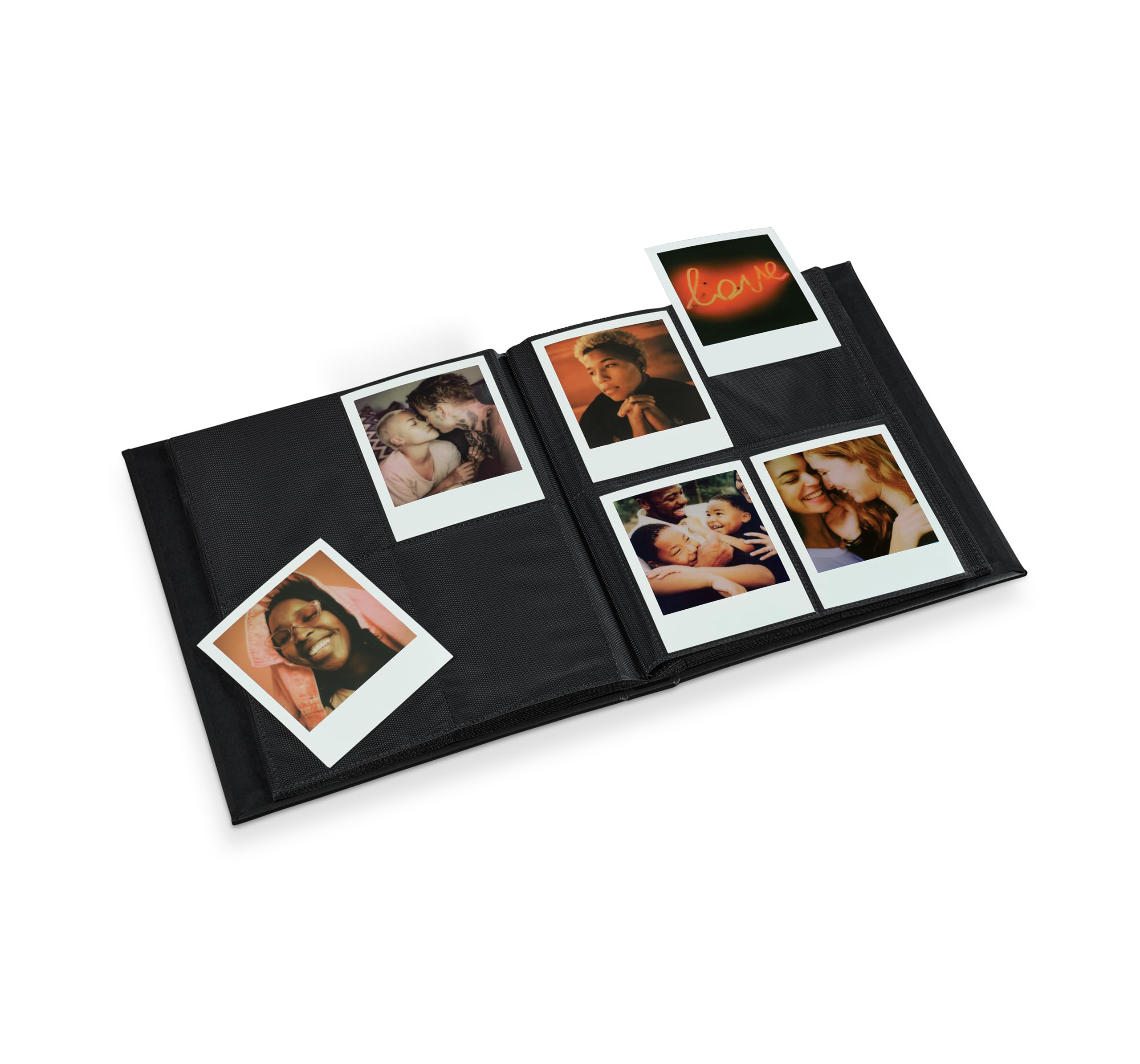 Polaroid Photo Album - Black - Large Photo Album for Polaroid i-Type, 600, and SX-70 instant photos, capacity 160 photos (6368)